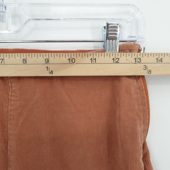 We the Free Pants Womens 28 Coral Corduroy‎ Straight Leg Side Zip Boho Western - Picture 4 of 12